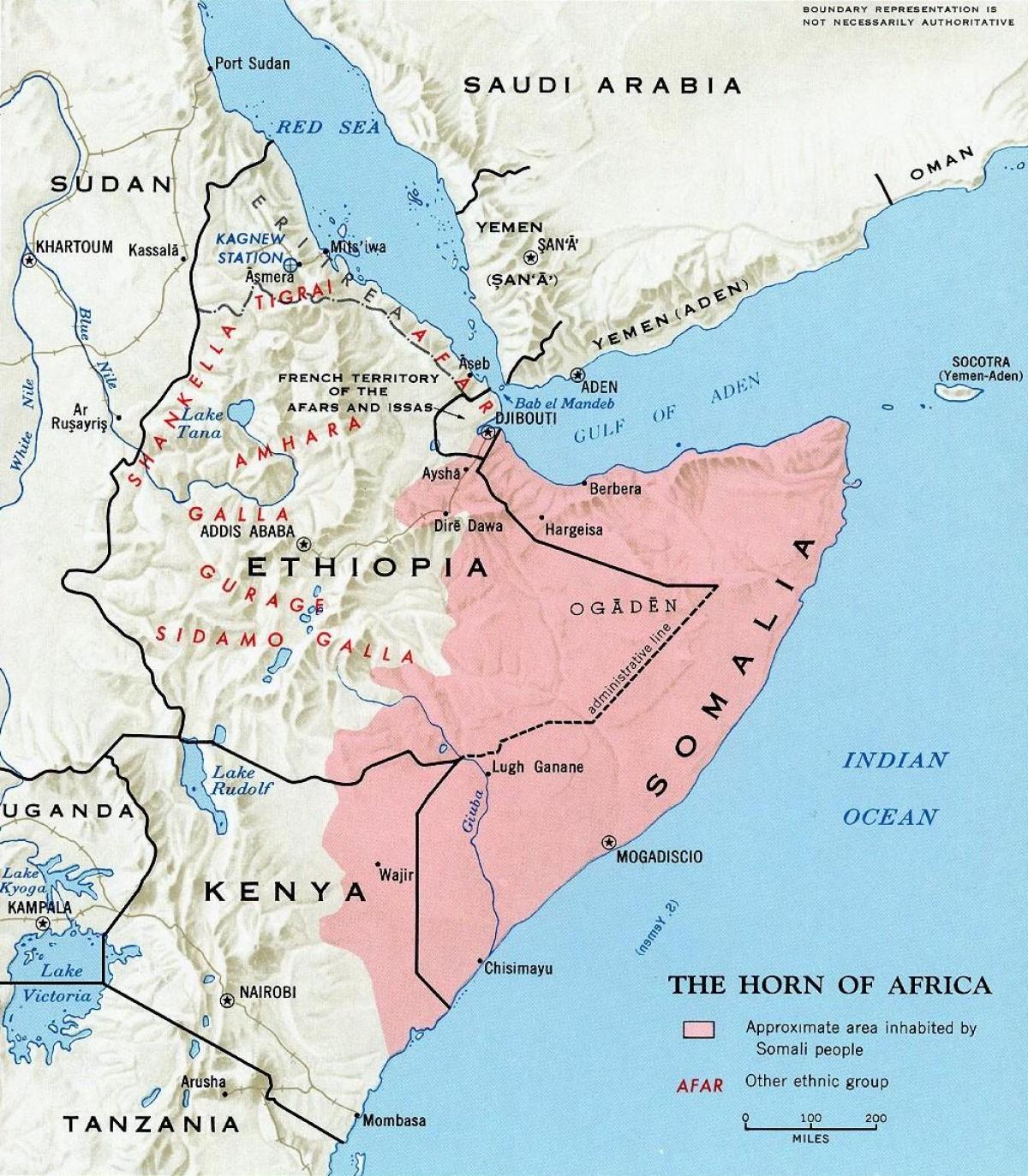 đông bắc Kenya bản đồ