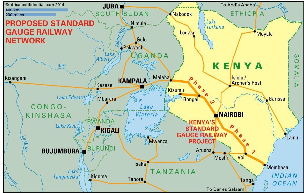 ưa thích bản đồ Kenya