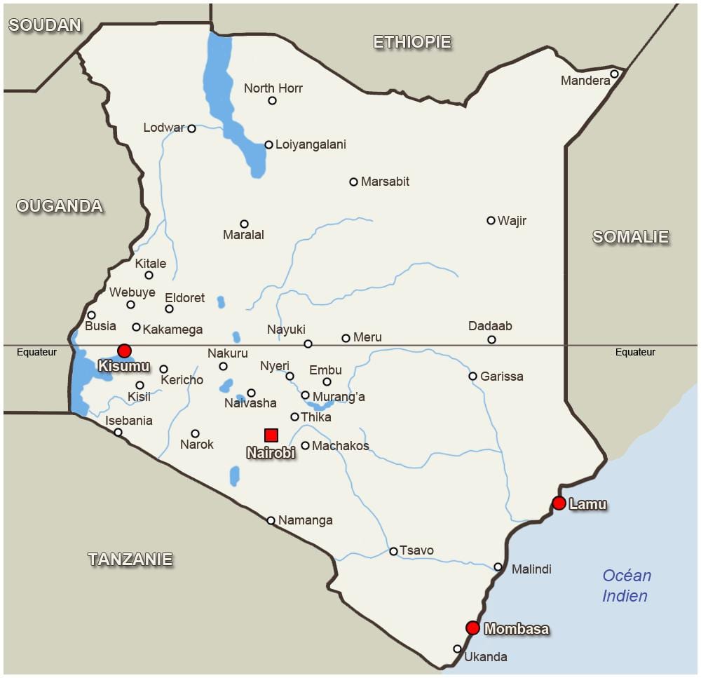 bản đồ của kitale Kenya
