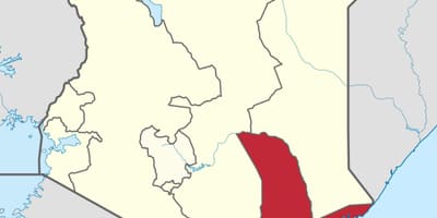 Bản đồ của bờ biển tỉnh Kenya