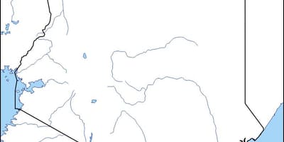 Bản đồ của bản đồ trắng của Kenya
