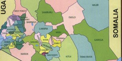 Bản đồ mới của Kenya quận
