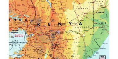 Kenya địa lý bản đồ