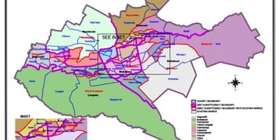 Kenya bầu cử ranh giới bản đồ