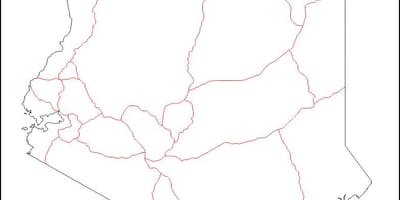 Kenya bản đồ trống