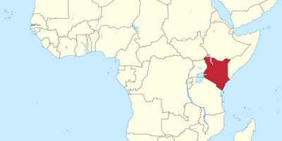 Bản đồ của phi đang ở Kenya