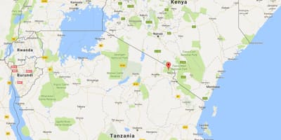 Bản đồ thế giới đang ở Kenya