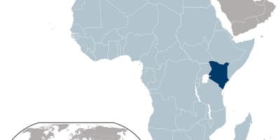 Kenya vị trí bản đồ