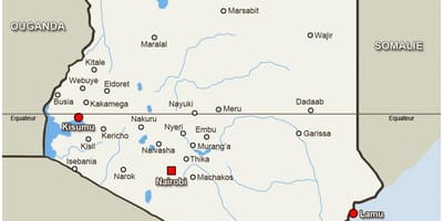 Bản đồ của kitale Kenya