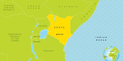 Nairobi Kenya trên bản đồ