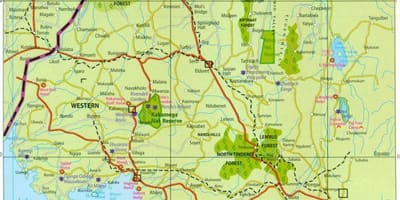 Tỉnh tây Kenya bản đồ